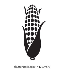 Black White Corn On Cobs Vector Stock Vector (Royalty Free) 652363375 ...