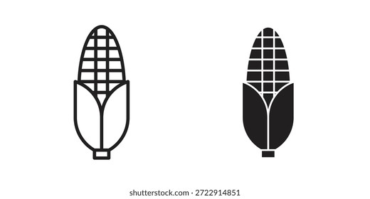 Icono de maíz diseña la colección para el móvil, ui, Web.