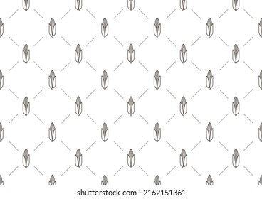 Corn icon. Corn doodle pattern wallpaper. Corn on white background.