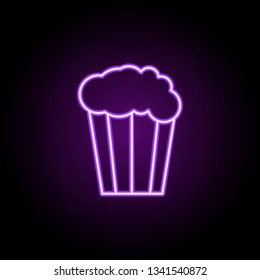 corn icon. Elements of Web in neon style icons. Simple icon for websites, web design, mobile app, info graphics