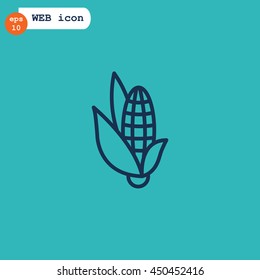 Corn Icon Flat.