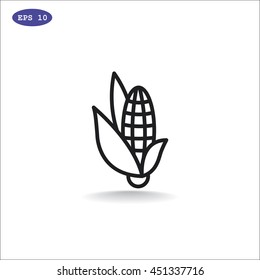  Corn Icon Flat.