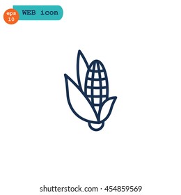  Corn Icon Flat.