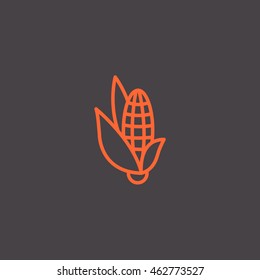  Corn Icon Flat.