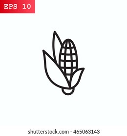  Corn Icon Flat.