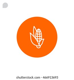  Corn Icon Flat.