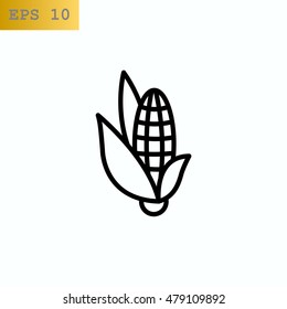  Corn Icon Flat.