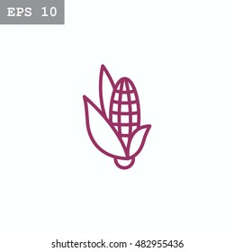  Corn Icon Flat.