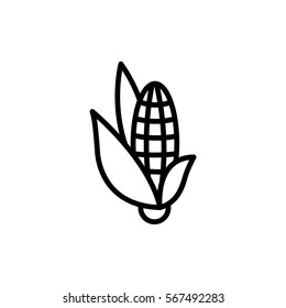  Corn Icon Flat.