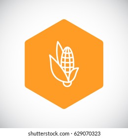  Corn Icon Flat.