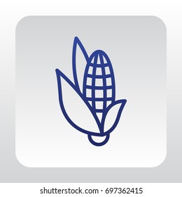  Corn Icon Flat.