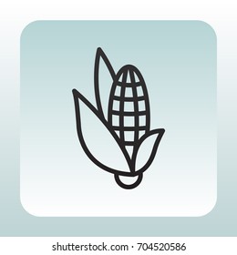  Corn Icon Flat.