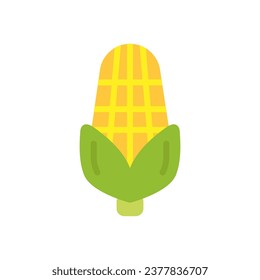 corn icon flat style vector