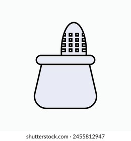 Corn Icon. Food Ingredients. Export Import Commodity.