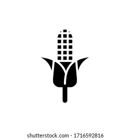 corn icon glyph style for your design