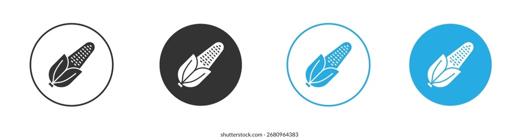Icono de maíz. Plantilla de diseño de iconos gráficos