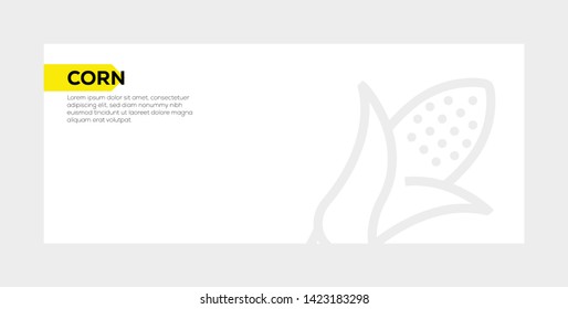 CORN ICON AND ILLUSTRATION CONCEPT