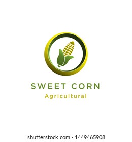corn icon, illustration, logo design 