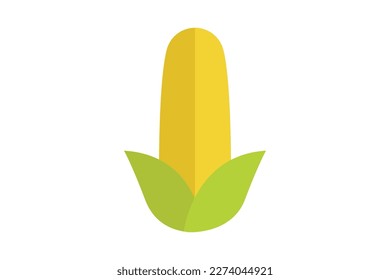 Corn icon illustration. icon related to food. Flat icon style. Simple vector design editable