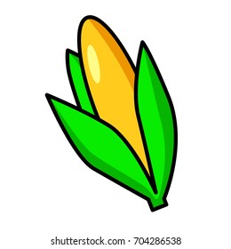 Corn Icon Isolate