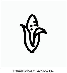 corn icon, isolated icon in light background, perfect for website, blog, logo, graphic design, social media, UI, mobile app