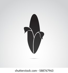 Corn icon isolated on white background. Vector art.
