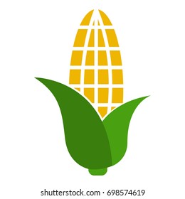 corn icon isolated on the white background. vector illustration