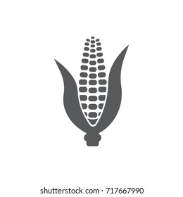 Corn icon isolated on white background. Vector illustration.