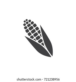Corn icon isolated on white background.