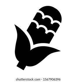 corn icon isolated sign symbol vector illustration - high quality black style vector icons
