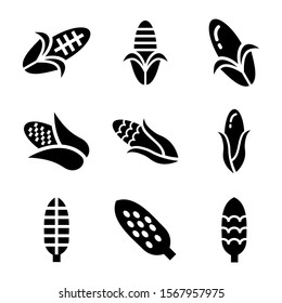 corn icon isolated sign symbol vector illustration - Collection of high quality black style vector icons
