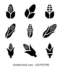 corn icon isolated sign symbol vector illustration - Collection of high quality black style vector icons
