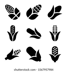 corn icon isolated sign symbol vector illustration - Collection of high quality black style vector icons
