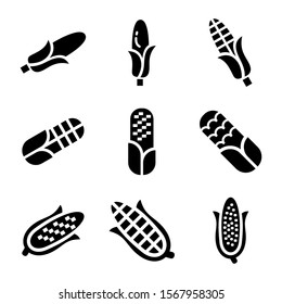 corn icon isolated sign symbol vector illustration - Collection of high quality black style vector icons
