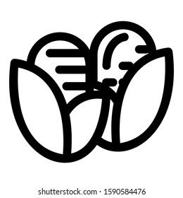 corn icon isolated sign symbol vector illustration - high quality black style vector icons
