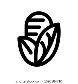 corn icon isolated sign symbol vector illustration - high quality black style vector icons
