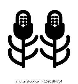 corn icon isolated sign symbol vector illustration - high quality black style vector icons
