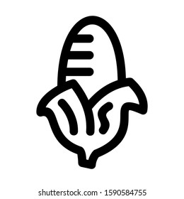 corn icon isolated sign symbol vector illustration - high quality black style vector icons
