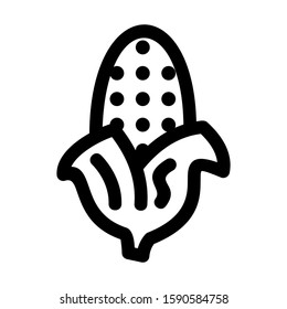 corn icon isolated sign symbol vector illustration - high quality black style vector icons
