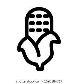 corn icon isolated sign symbol vector illustration - high quality black style vector icons
