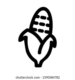 corn icon isolated sign symbol vector illustration - high quality black style vector icons

