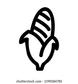 corn icon isolated sign symbol vector illustration - high quality black style vector icons

