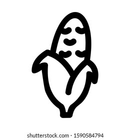 corn icon isolated sign symbol vector illustration - high quality black style vector icons
