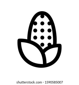 corn icon isolated sign symbol vector illustration - high quality black style vector icons
