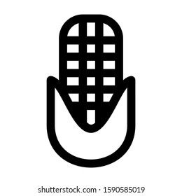 corn icon isolated sign symbol vector illustration - high quality black style vector icons
