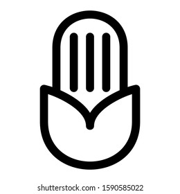corn icon isolated sign symbol vector illustration - high quality black style vector icons
