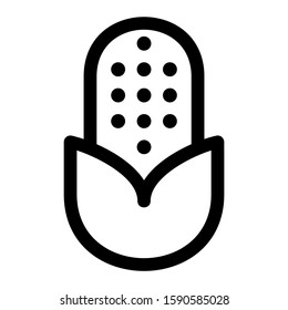 corn icon isolated sign symbol vector illustration - high quality black style vector icons
