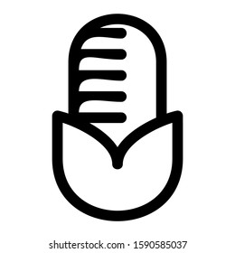 corn icon isolated sign symbol vector illustration - high quality black style vector icons

