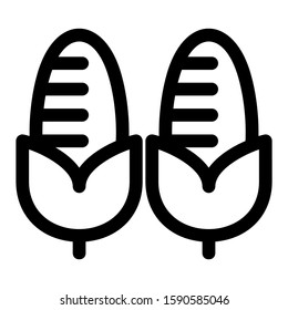 corn icon isolated sign symbol vector illustration - high quality black style vector icons
