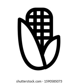 corn icon isolated sign symbol vector illustration - high quality black style vector icons
